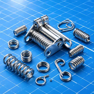 compression spring hinge