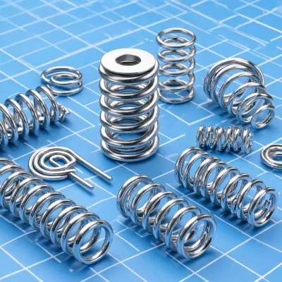 soft compression spring with cap